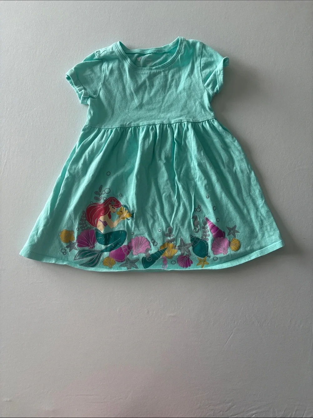 Girls' Aerial Mermaid Print Dress